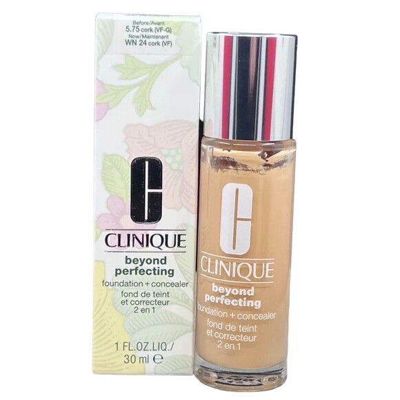 Clinique Beyond Perfecting Foundation & Concealer - # WN 24 Cork 30ml Womens - Picture 1 of 2